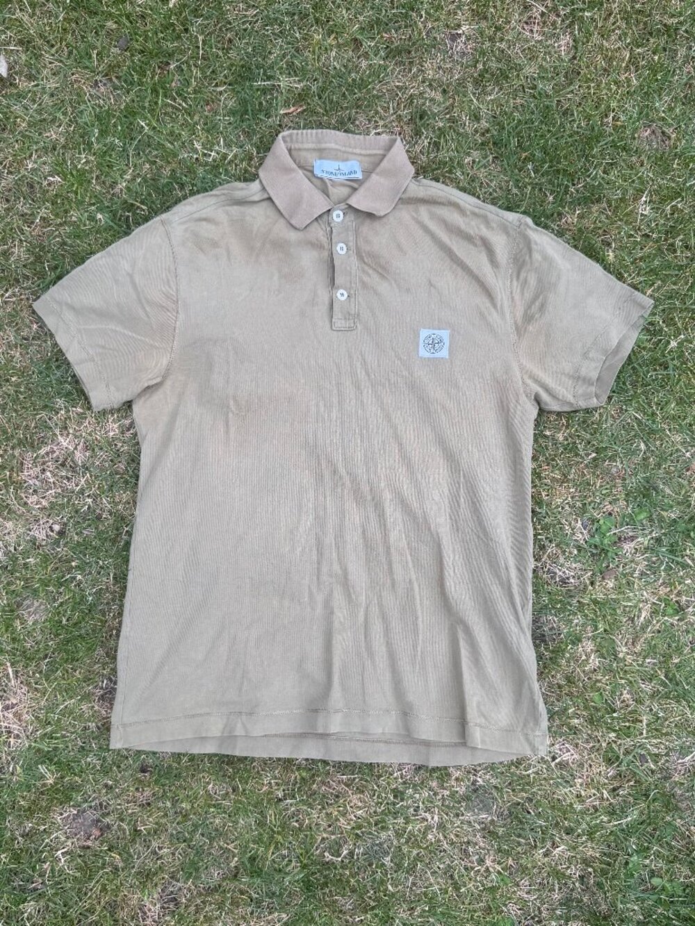 Stone Island - Cotton Piqué Polo (Men's) - Musk Green